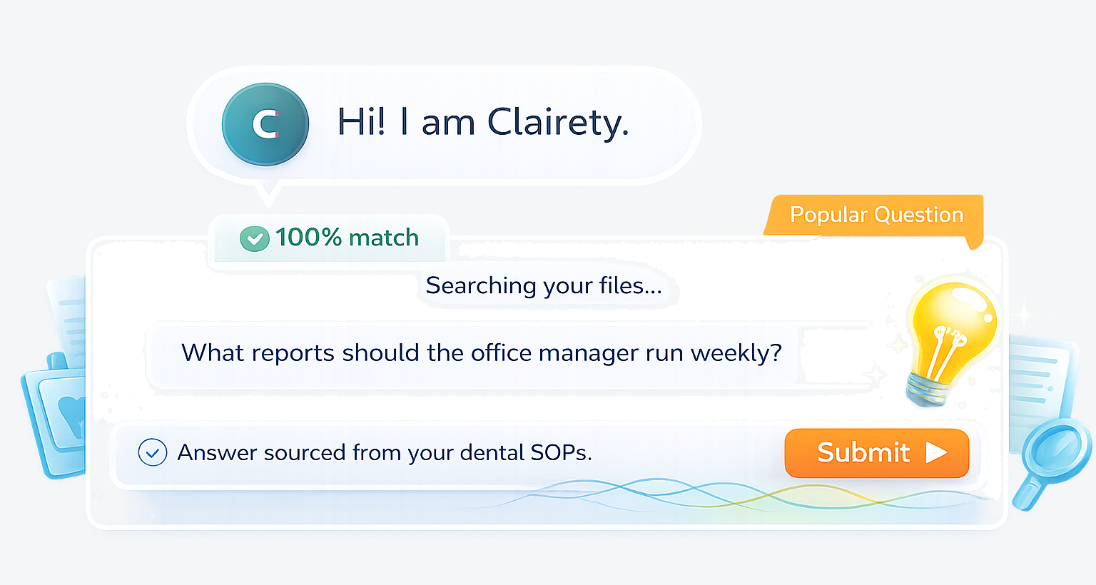 ClinicThink AI chat interface